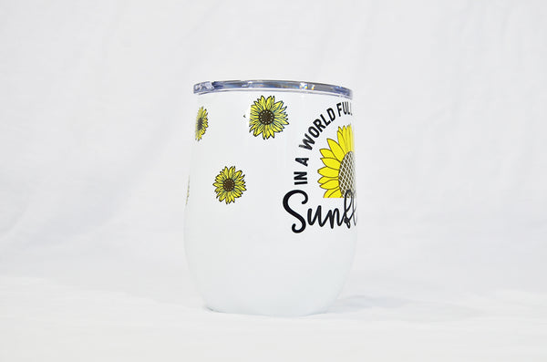 Sunflower Wine Tumbler