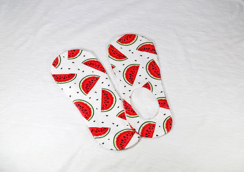 Custom Watermelon Print - No Show Socks
